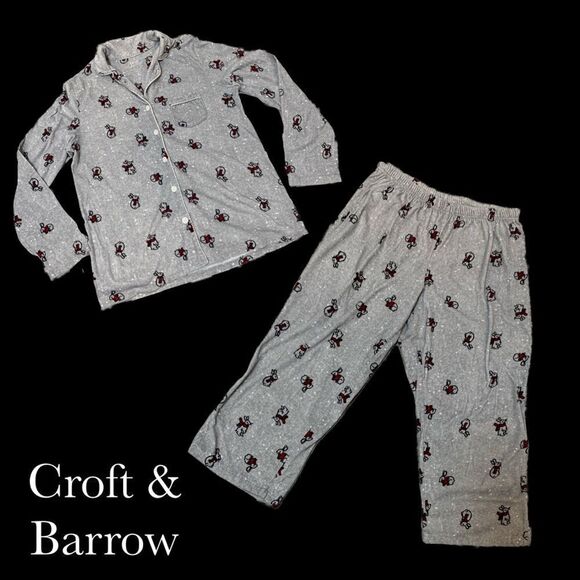 $5 ADD ON ITEM Croft & barrow Women’s two piece fleece pajama set - Picture 2 of 16